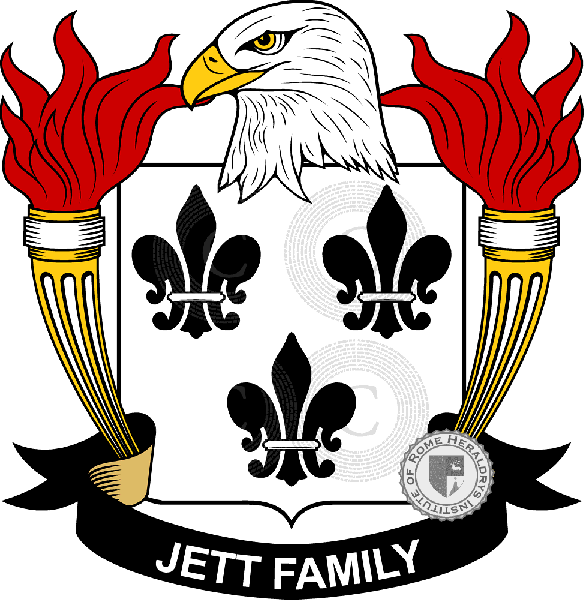 Stemma della famiglia Jett   ref: 39674