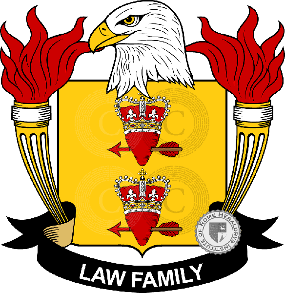 Coat of arms of family Law