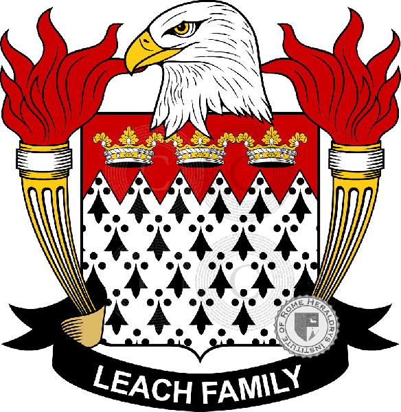 Escudo de la familia Leach