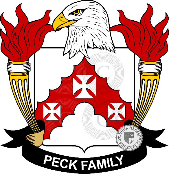 Coat of arms of family Peck