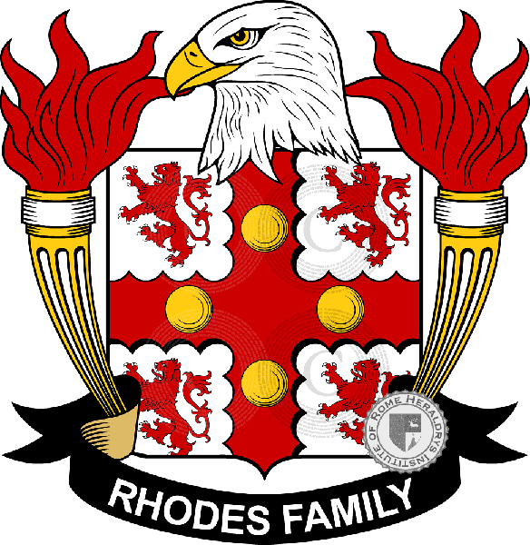Coat of arms of family Rhodes