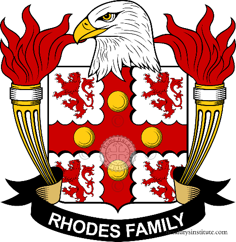 Coat of arms of family Rhodes