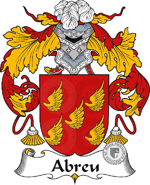 Coat of arms of family Abreu   ref: 40453