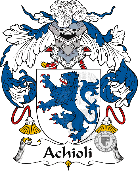 Wappen der Familie Achioli   ref: 40455