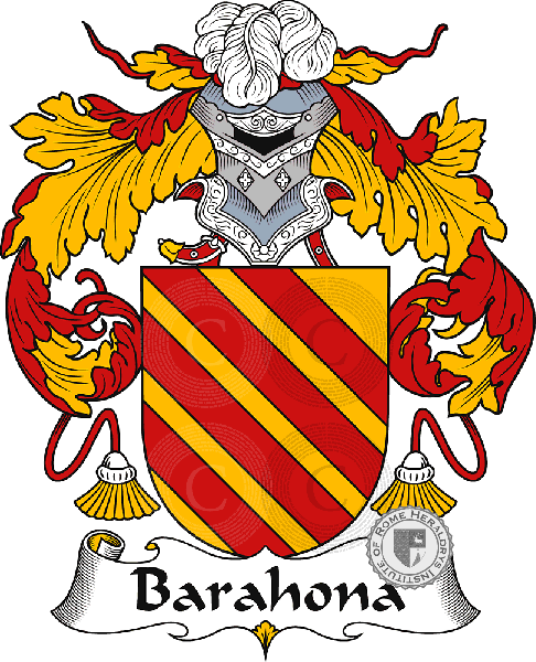 Escudo de la familia Barahona   ref: 40522