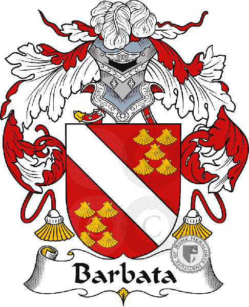 Coat of arms of family Barbata
