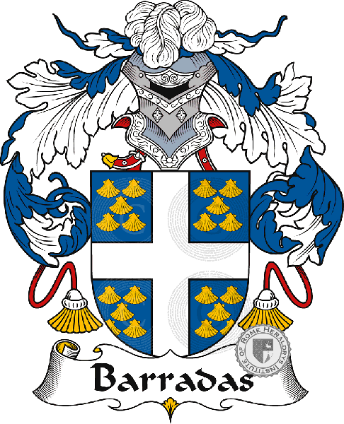 Coat of arms of family Barradas