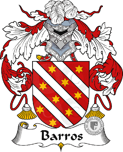 Coat of arms of family Barros   ref: 40538