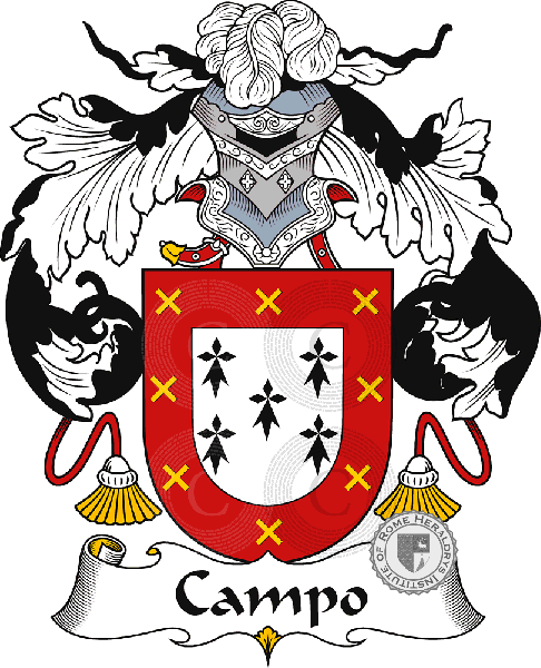 Coat of arms of family Campo