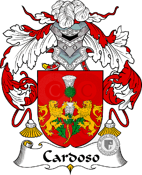 Coat of arms of family Cardoso