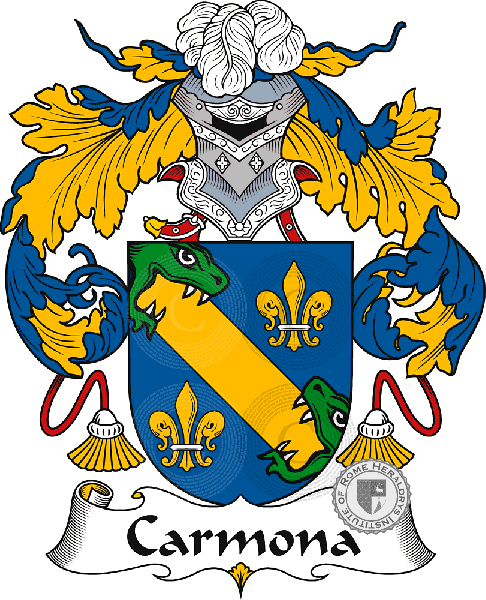 Coat of arms of family Carmona   ref: 40603