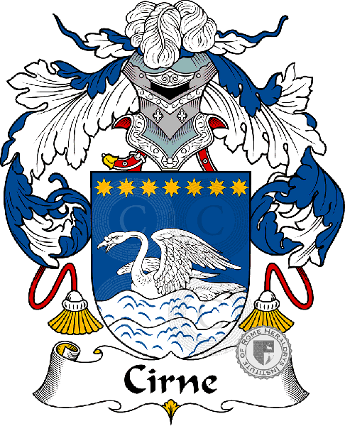 Coat of arms of family Cirne