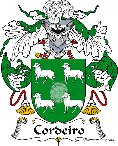 Coat of arms of family Cordeiro