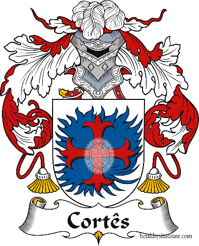 Coat of arms of family Cortês