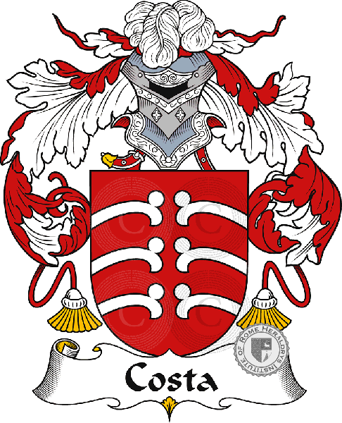 Coat of arms of family Costa