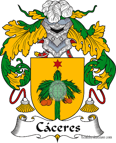 Escudo de la familia Cáceres   ref: 40659