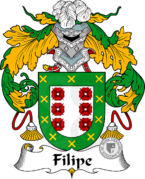 Coat of arms of family Filipe