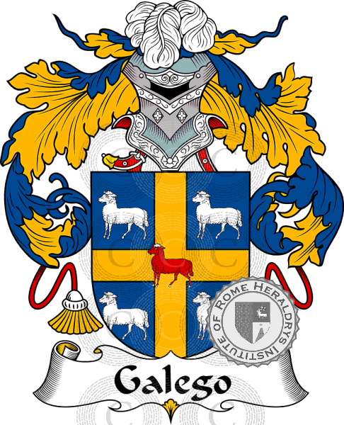 Coat of arms of family Galego