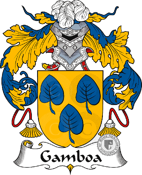 Coat of arms of family Gamboa   ref: 40728