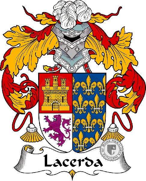 Coat of arms of family Lacerda
