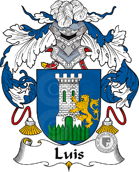Coat of arms of family Luís