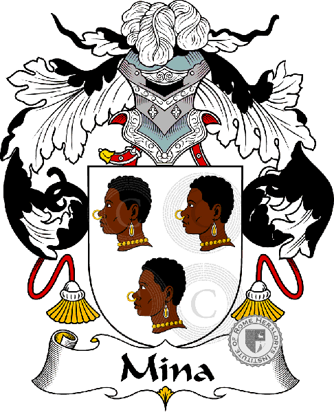Coat of arms of family Mina