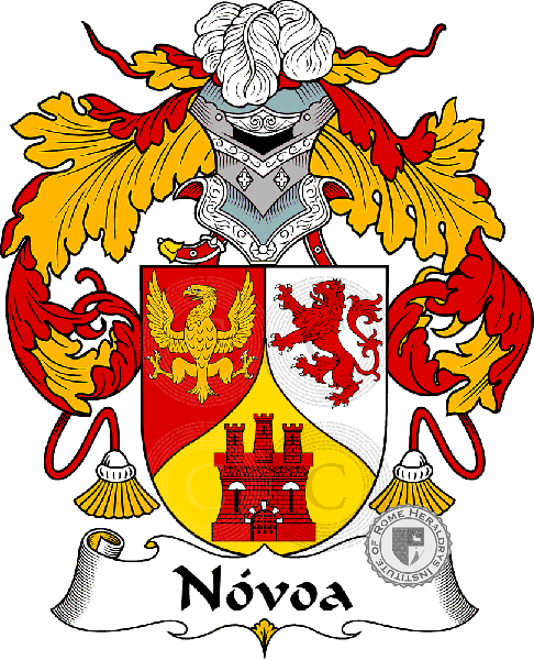 Coat of arms of family Nóvoa