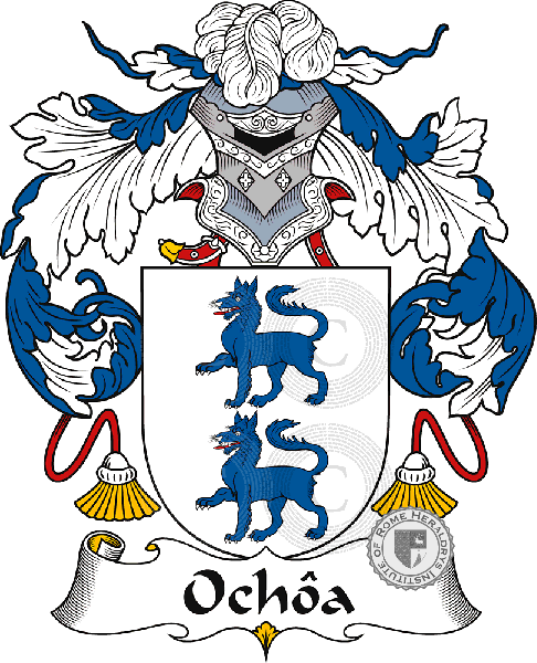 Coat of arms of family Ochôa