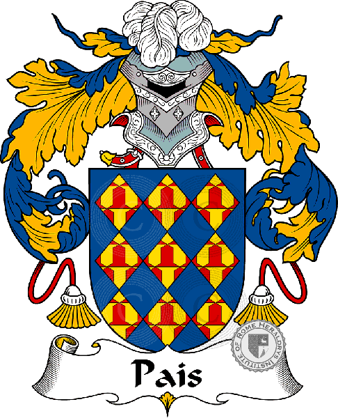 Coat of arms of family Pais