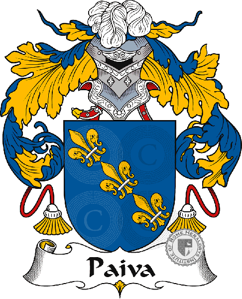 Coat of arms of family Paiva