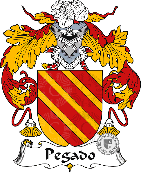 Coat of arms of family Pegado
