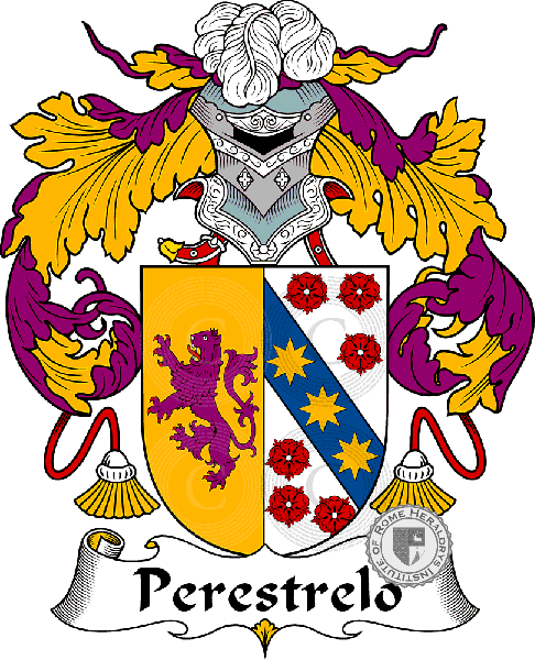 Coat of arms of family Perestrelo