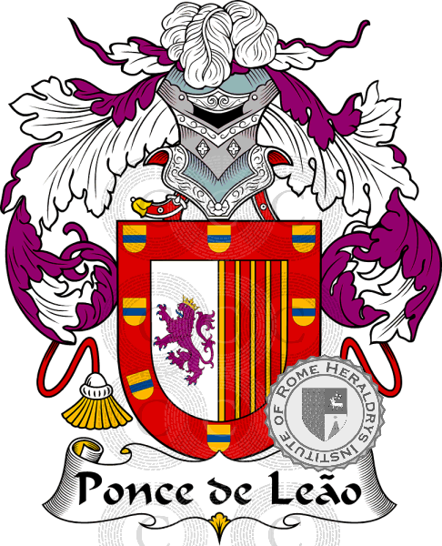 Coat of arms of family Ponce De Leaõ