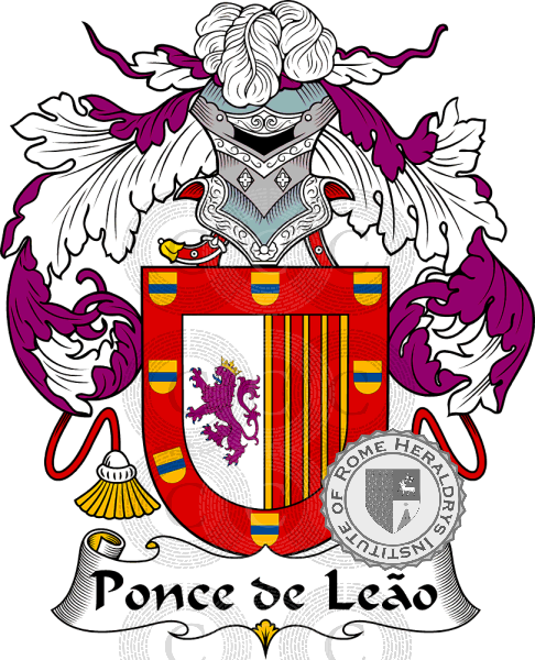 Escudo de la familia Ponce De Leaõ