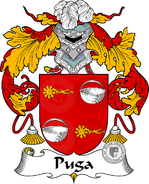 Coat of arms of family Puga