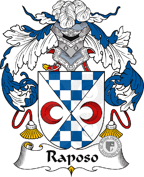 Coat of arms of family Raposo