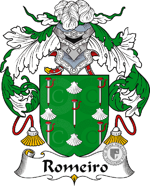 Coat of arms of family Romeiro