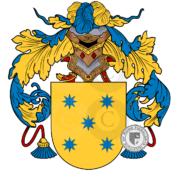 Coat of arms of family Roxas   ref: 41004