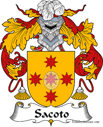 Coat of arms of family Sacoto