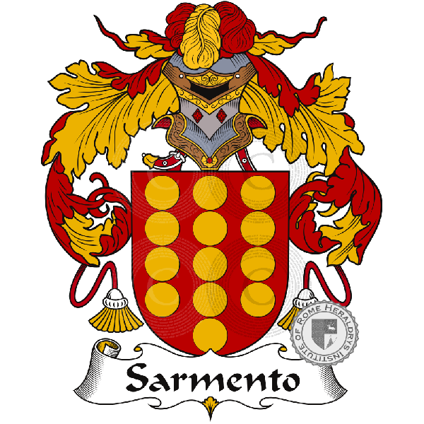 Coat of arms of family Sarmento
