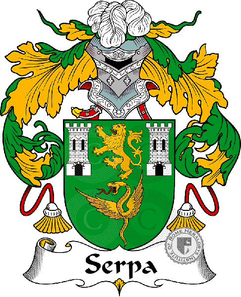 Coat of arms of family Serpa