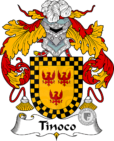 Coat of arms of family Tinoco