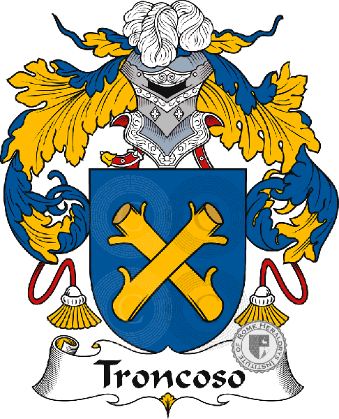 Coat of arms of family Troncoso