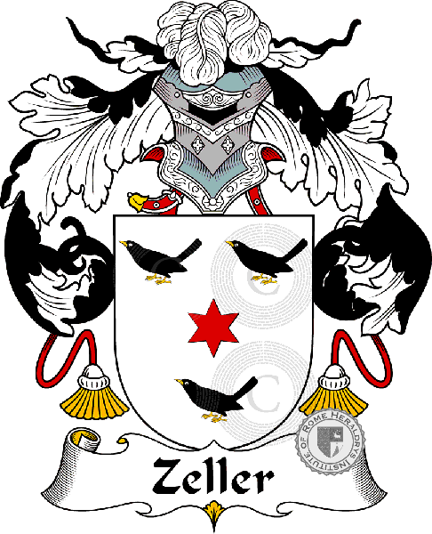 Brasão da família Zeller   ref: 41137
