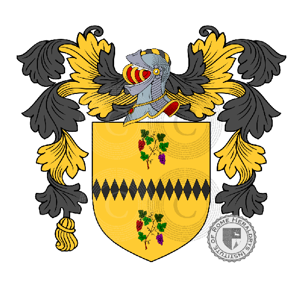 Coat of arms of family Fogliani Sforza   ref: 41183