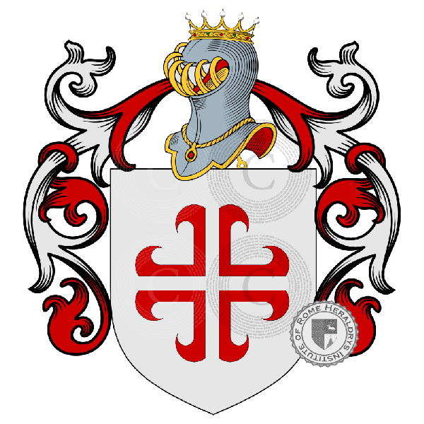 Coat of arms of family Barberi   ref: 41195