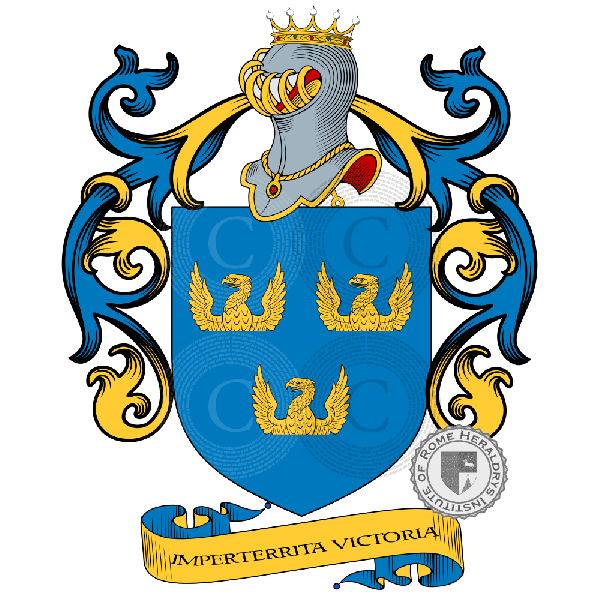 Coat of arms of family Barberi   ref: 41196