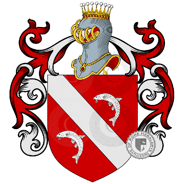 Coat of arms of family Barberi   ref: 41197