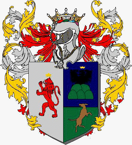 Coat of arms of family Galeotti Ottieri Della Ciaja   ref: 1703