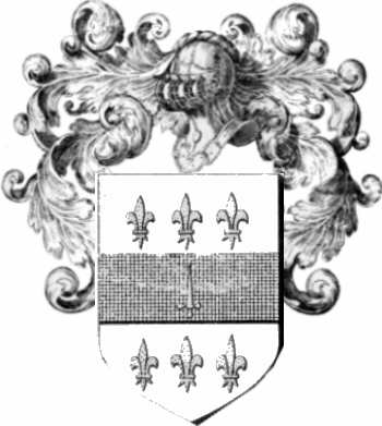 Coat of arms of family Chappedelaine   ref: 43908